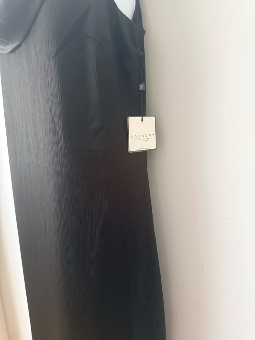 Laundry By Shelli Segal Black Sleeveless Cowl Neck Maxi Dress - Picture 4 of 5